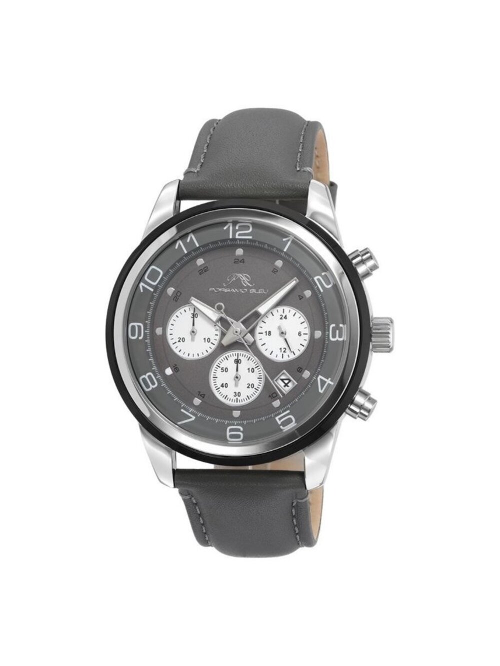 NWT Porsamo Bleu Arthur Chronograph Quartz Grey Dial Men's Watch